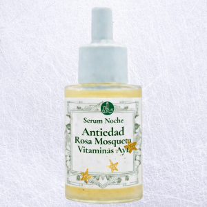 SERUM ANTIEDAD PARA LA NOCHE CON ROSA MOSQUETA VIT A Y E