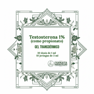 TESTOSTERONA GEL TRANSDÉRMICO 1% 30 dosis